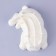 Mold "dog", silicone, 9.5 × 7 × 3.2 cm, white color