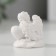 Polystone souvenir "Snowty Angel sits in a hug with a heart" 3.5x2.7x3.2 cm