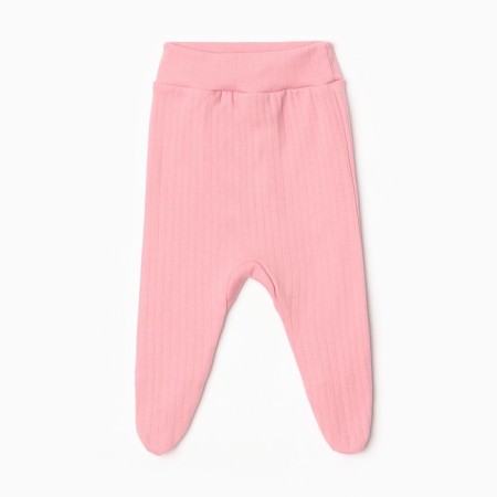 Sliders with a wide belt, pink color, height 68 cm