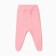 Sliders with a wide belt, pink color, height 68 cm