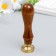 Printing for wax with a wooden handle "Bunny and flowers" 9x2.5x2.5 cm
