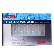 A set of facial serums in ampoules, 2g x 7pcs with hyaluronic acid