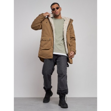 Winter male park, size 56, mustard color-11