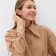 Women's shirt minku: casual collection beige color, river 52