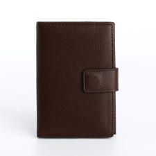 Cover for car documents and passports for magnet, brown color