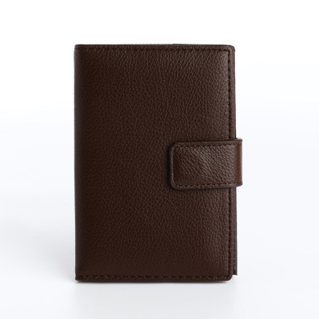 Cover for car documents and passports for magnet, brown color