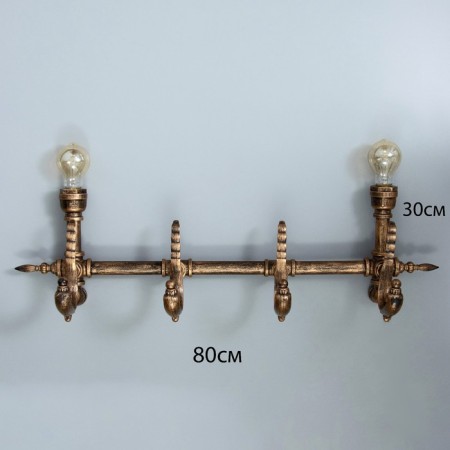 Lamp "Krueger" 2he27 40W bronze 80x26x20cm-3