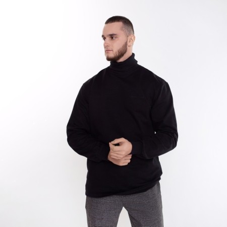 Male turtleneck, black color, size 46 (m)