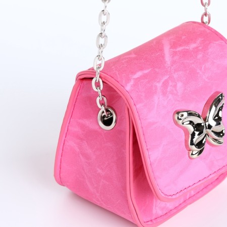Female bag on a magnet, pink color-5