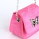 Female bag on a magnet, pink color