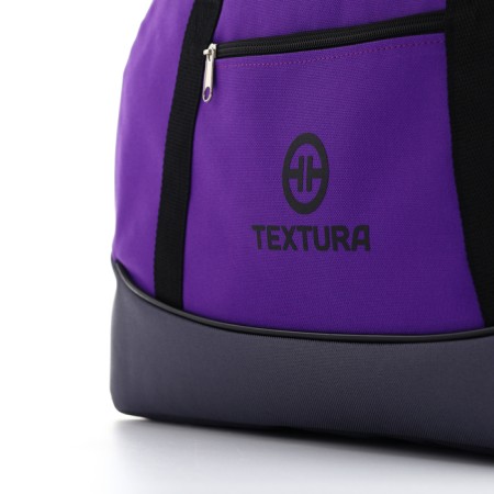 Women's sports bag, textura, average size, gray/lilac color-4