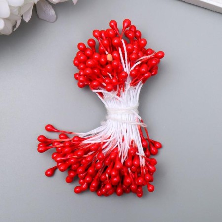 Stamens for artificial flowers "droplets" (set 130 pcs) length 6 cm
