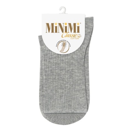 Women's socks mini cotone, size 39-41, color Grigio Chiaro