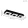 Fratelo 1, 3x4W LED, 3000K, 1200LM, black color
