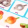 Developing Velcro game "Fruits and Vegetables", according to the method of G. Doman
