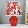 Table lamp "Abstraction" E14 15W Red Risalux
