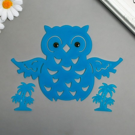 Stick phosphorus "owl" with glue pads set of 3 pcs mix 29.5x25 cm-5