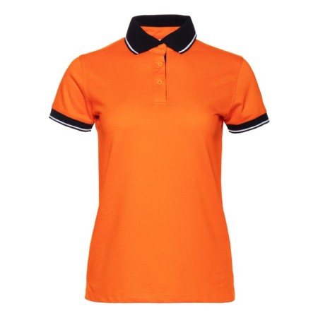 Female shirt, size 52, orange color/black