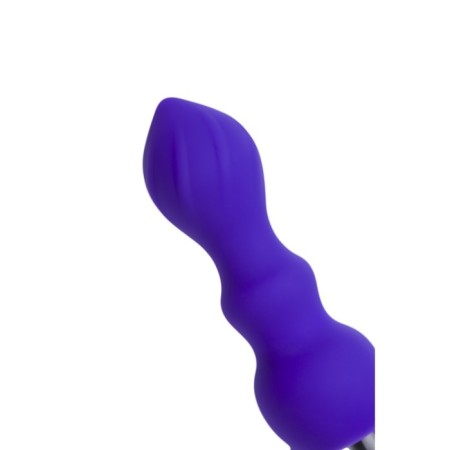 Anal sleeve Todo by Toyfa Curvy, silicone, purple, 14 cm, Ø 3.2 cm-8
