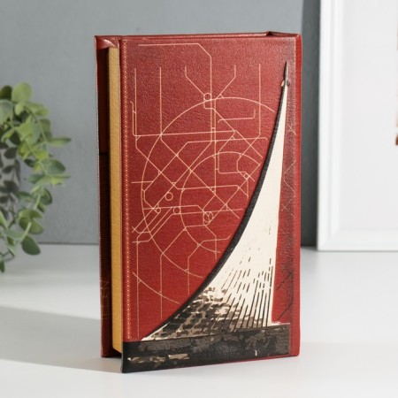 Safe Brush Tree leatherette "Moscow" 3d embossing 21x13x5 cm-4