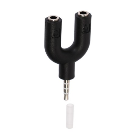 The brancher Luazon, Jack 3.5 mm (4pin) (M) -2xjack 3.5 (3 PIN) (F), for micro and headphones