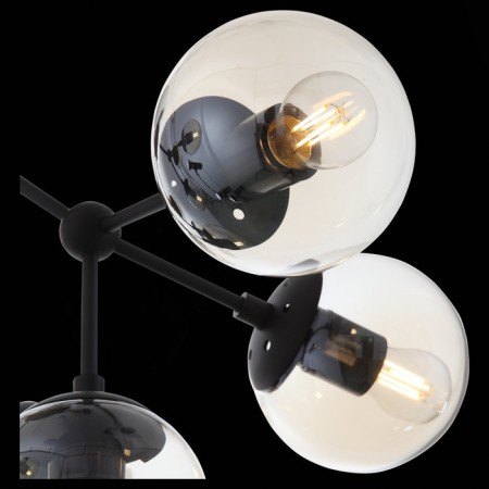Ceiling Ceiling ST LUCE. SL549.402.09. Stampo. 9x40 watts, E27, 68x68x40 cm, black color-6