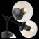 Ceiling Ceiling ST LUCE. SL549.402.09. Stampo. 9x40 watts, E27, 68x68x40 cm, black color