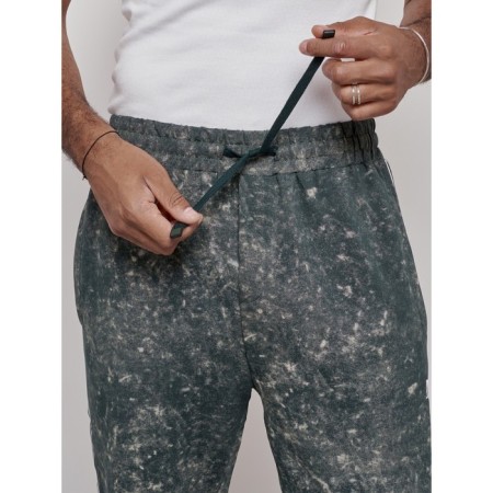 Joggers male, size 50, green color-9
