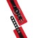 The shackles of Pecado BDSM, soft, with one strap with groves, genuine leather, red-black