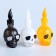 LED LED “Skull”, MIX's colors