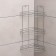 Angular regiment 3-tier, 20 × 20 × 49 cm, chromium color