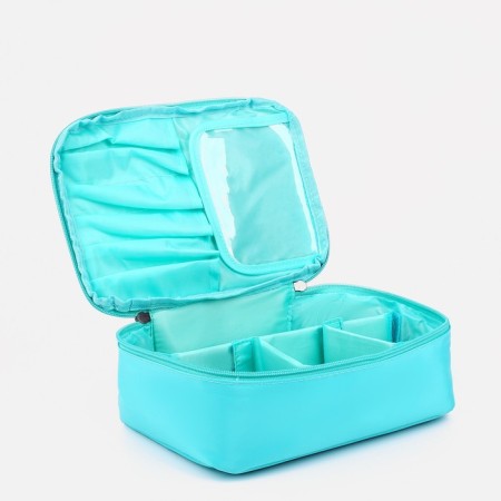 Road cosmetic bag, mint color-2