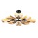 Brussels 26 cm chandelier, D 75 cm, 8x60W E27