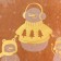Crafts with gold embossing, "Snowman" Round pen, 21 x 27 x 11 cm, 120 g