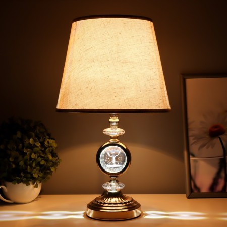Board lamp with backlight "Rundy" E27 40W gold 24x24x41 cm-1