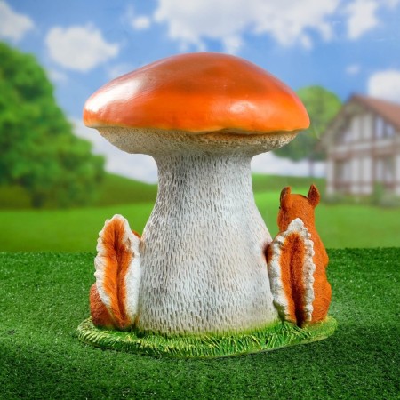 Garden figure "White Mushroom with proteins" 38x36cm-2