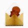 A comb for a beard in the “Skull” envelope 7.3 x 9.7 cm