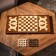 Handmade backgammon "Coat of arms", 60x30 cm, with a chess field, Armenia