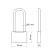 Stayer Standard castle hinged, metal case, elongated hardened handle, 50 mm