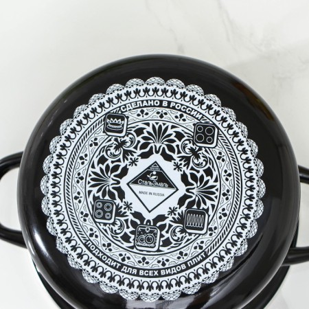 Pasta pan, 3 l, enameled cover, induction-4