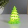Nightlight "Christmas tree" 2W LED LR44 green 6x6x9cm