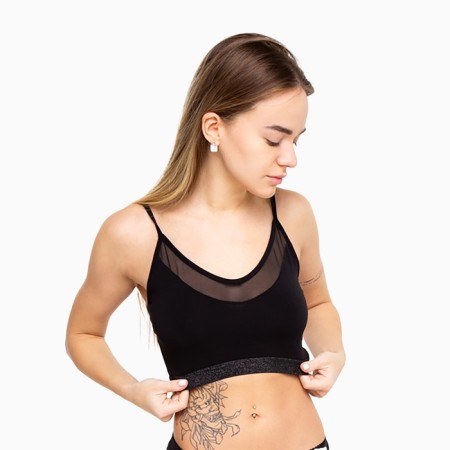 Top female, black color, size 44 (m)