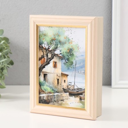 Key "boat" 15x21 cm milk oak-2