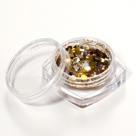 Sparkles for decor, large/small, silver/golden color-3