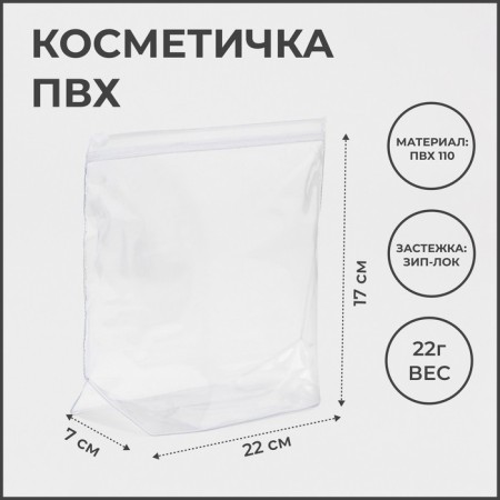 Cosmetic bag with a zip-gl.