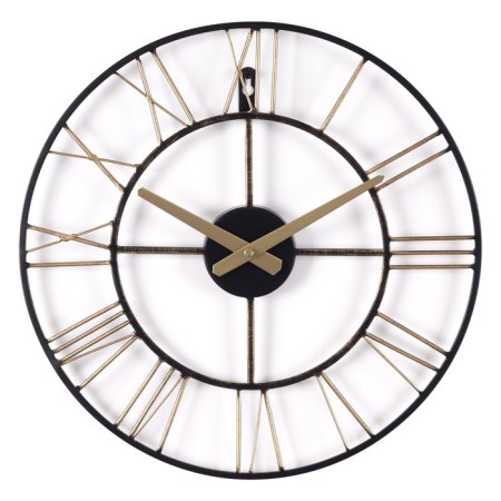 Wall clock, interior: loft, silent, d-40 cm, bronze