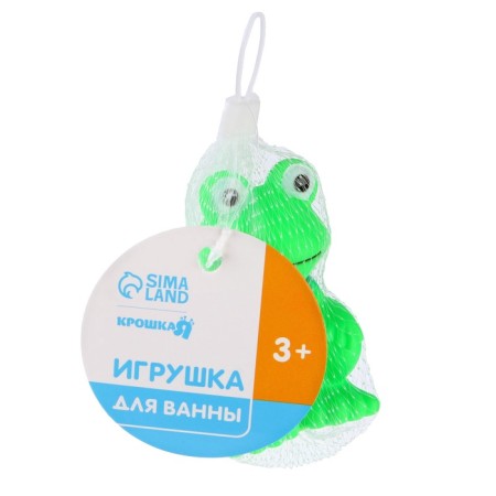 Rubber toy for the bath "Frog", 9 cm, with a squeak, crumb me-4