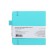 Sketchmarker sketchbook, 120 x 120 mm, 80 sheets, solid leather cover, aquamarine, block 140 g/m2