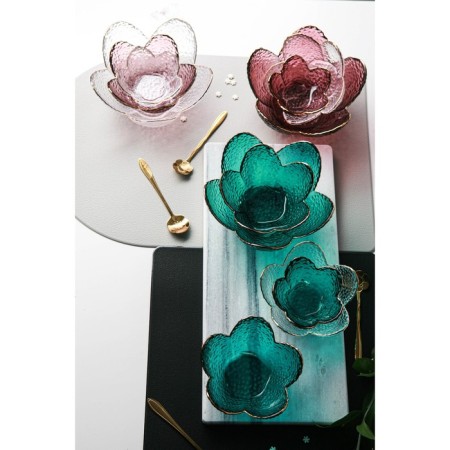 Glass Figure Salad "Flower", 150 ml, 12 × 5 cm-4