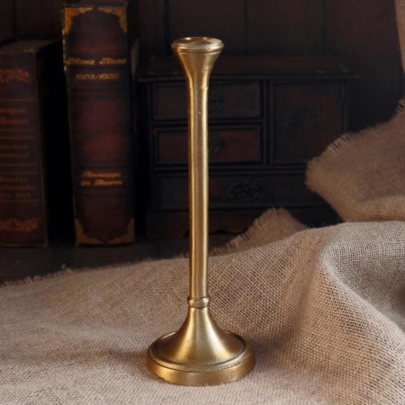 Aluminum candlestick "Roman" for 1 candle 9x9x28 cm-1